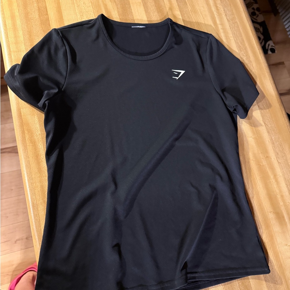 Gymshark Black Short Sleeve Crew Performance Tee